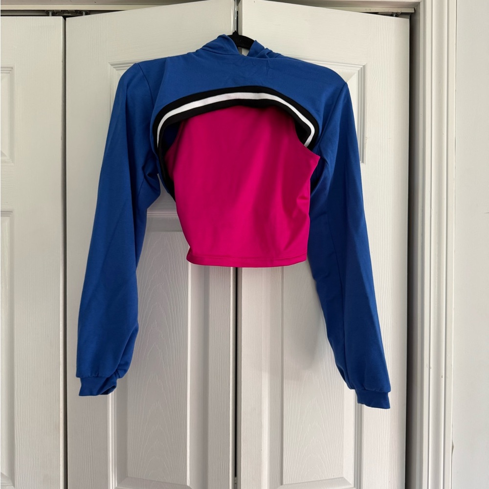 Revolution Kids Dance Costume in Blue and Pink